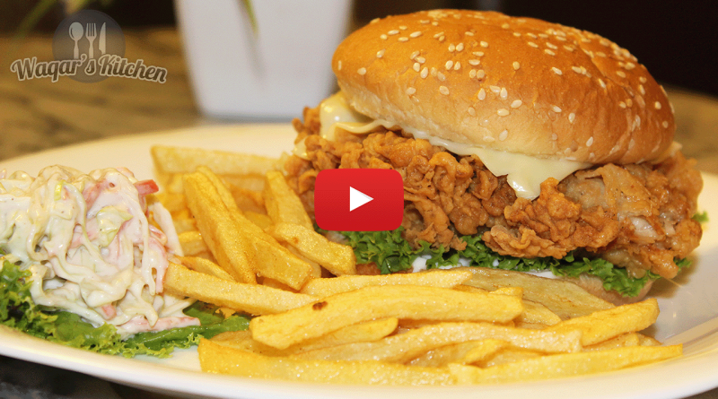Chicken Zinger Burger Recipe Video
